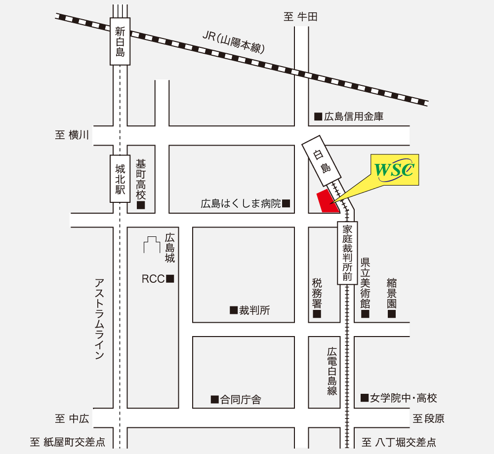 ワークスタッフ中国の近隣地図